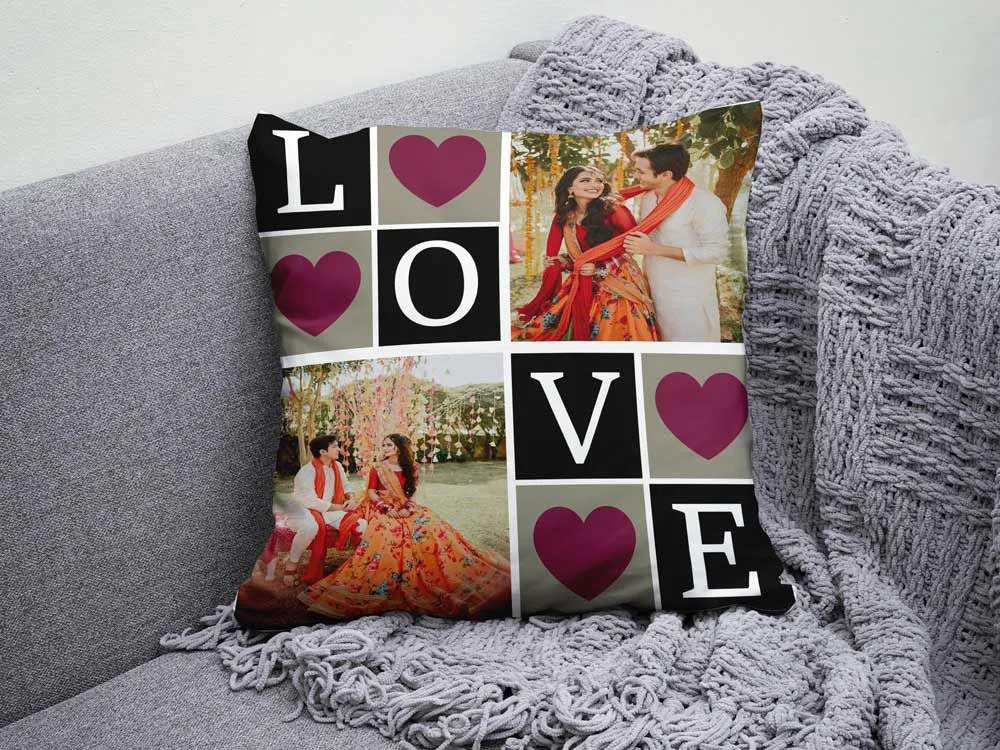 Nikah Calendar Collage Frame — Wedding Photos & Message